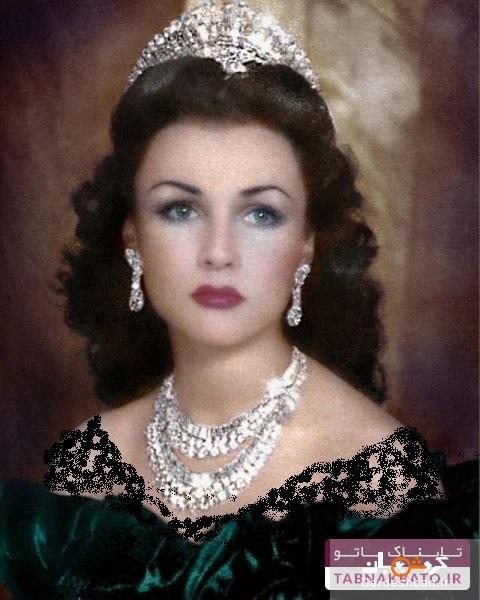 سنجاق سینه ای که محمدرضا پهلوی به شاهدخت مصر هدیه داد